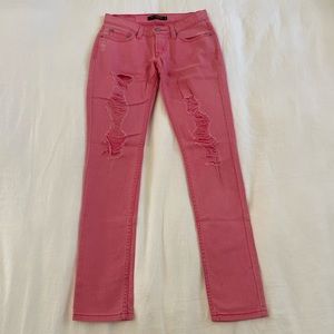 Levis Pink Distressed Jeans
